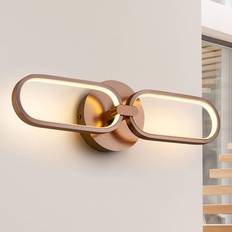 Rosa Apliques de pared Schuller Lighting LED Colette 2 Luces Oro Rosa Aplique de pared