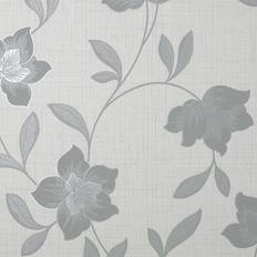 Wallpapers Fine Decor Larson Floral Grey Silver Wallpaper Grey/Silver