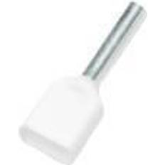 Nelco Terminalrør hvid 2X0,75/8 100 stk