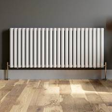 Duratherm Designer Radiator Horizontal White Oval Column Rads Double Panel