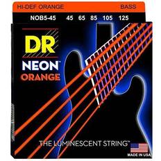 DR Hi-Def Neon Orange Bas Tung 5 Strängar