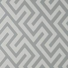 Fine Decor Larson Geometric Grey Silver Wallpaper Grey/Silver