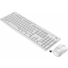 Claviers Logitech Clavier + Souris Sans Fil MK295 Blanc