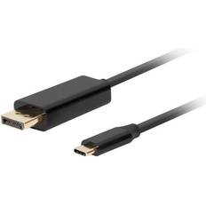 Lanberg Kaapelit Lanberg USB-C DisplayPort Kaapeli 4K 60Hz 0.5m