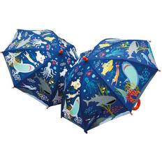 Floss & Rock Deep Sea Creatures Color Changing Umbrella Blue/Orange/White One-Size
