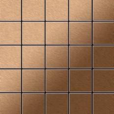 Alloy Mosaic tile massiv metal Titanium Amber brushed copper 1.6mm thick ALLOY Century-Ti-AB