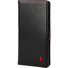 Leather phone case (Black with Red Detail) TORRO Samsung Galaxy S22 Ultra Leather Case