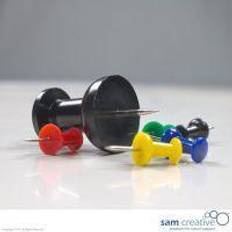 Jumbo Hobbyartikler Jumbo Jumbo tegnestifter i sort, 8 stk