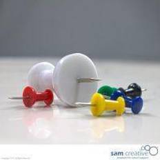 Jumbo Hobbyartikler Jumbo Jumbo tegnestifter i hvid, 8 stk
