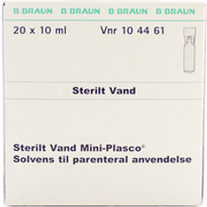 Sterilt vand Diverse Sterilt vand Mini-plasco Parenteral anvendelse