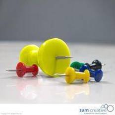 Jumbo Hobbyartikler Jumbo Jumbo tegnestifter i gul, 8 stk