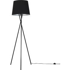 Black tripod floor lamp ValueLights Camden Black Tripod Floor Lamp