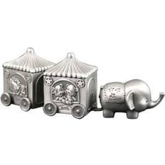 Fortinnet æske første tand/hårlok elefant m.2 vogn
