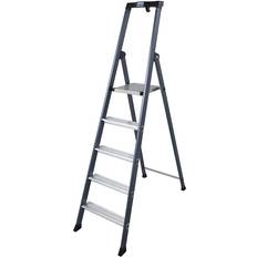 Krause Aluminium step ladder, anodised, 5 steps