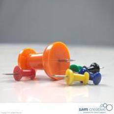 Jumbo Hobbyartikler Jumbo Jumbo tegnestifter i orange, 8 stk