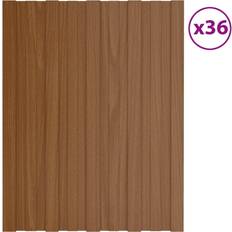 Polykarbonaattilevyt vidaXL Kattopaneeli 36 kpl Galvanoitu Teräs 60 x 45 cm