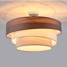 Lindby melia Lindby Melia Grey-Brown/White/Grey/Chrome Takplafond