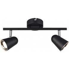 E Faretti Trio Lighting Toulouse Nero 2 Spot Led L34 cm Faretto