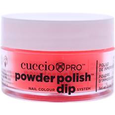 Powder dip naglar Cuccio Pro Powder Polish Nail Colour Dip System - Neon Red