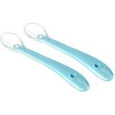 Kidsme Silicone spoon aquamarine 2-pack