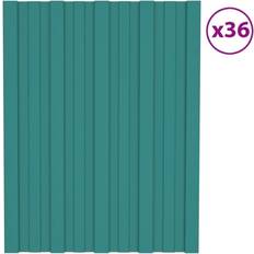 Matériels de toiture vidaXL Vert Panneaux de Toiture 36 pcs Acier Galvanisé Vert 60x45 cm