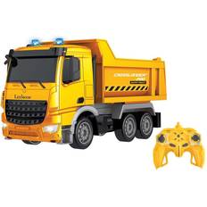 Uppladdningsbar radio Lexibook Crosslander pro RC Dump truck, fjärrstyrd dumper, ljuseffekter, tipper, uppladdningsbar, RCP10