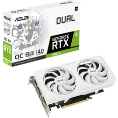 Asus geforce rtx 3060 dual ASUS Dual GeForce RTX 3060 Ti White OC Edition 1xHDMI 3xDP 8GB GDDR6X