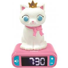 Lexibook Despertador Gatito Con Pantalla LCD Color Rosa/Blanco