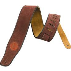 Levys MSS3 Leather guitar strap Brown