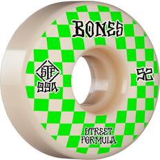 Gröna Skateboardtillbehör Bones Wheels Skateboard Hjul Patterns STF 99A 52mm vit V3 Slims 4-pak 52mm