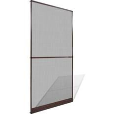 vidaXL Zanzariera con Cardini per Porte Marrone 120 x 240 cm