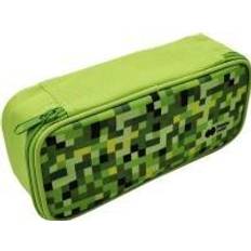 Kynäkotelot ale Happy Color pencil case Rectangular pencil case with 1 zipper and PIXI green inner flap