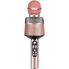 Mikrofon karaoke bluetooth Karaoke trådlös Bluetooth-mikrofon, rosa