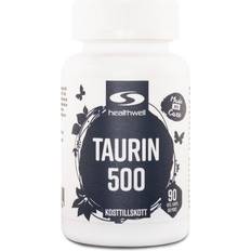 Taurin Healthwell Taurin 500, 90 kapsler 90 stk