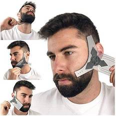 Beard Shaper & Beard Shaping Tool for Men, Beard Lineup Guide Template, Perfect for Styling and Edging, Includes Dual Action Beard Comb & Barber Pencil Liner