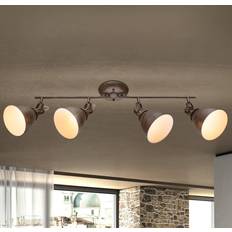 Brown Spotlights Globo Lighting Giorgio four-bulb ceiling Spotlight