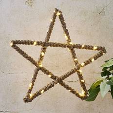 Beige Estrellas de Adviento Star Trading Decorativa LED Jutta - Marrón Estrella de Adviento