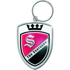 The Sopranos Logo Badge Metallic Keyring Key Chain 100% Official