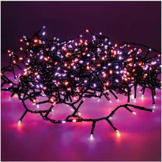 Morado Cadenas de Luces Lumineo Guirnalda LED 750l Cable Negro 21m Cadena de Luces