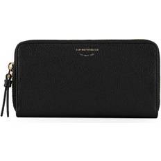 Emporio Armani Læder Lynlås Pengepung - Sort