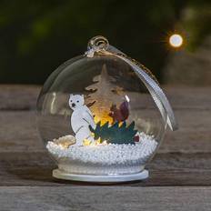 LED Christmas Lamps Star Trading Forest Friends LED-glaskugle, isbjørn Christmas Lamp