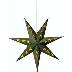 Adventsstjärna sammet grön Konstsmide Light Up Paper Advent Star