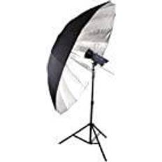 Bresser Paraguas reflector gigante plata/negro 180 cm SM-09