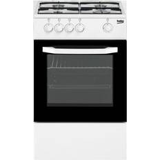 60cm - Perillas Cocinas de gas Beko CSG 42010 DWN Gas Encimera Negro Blanco