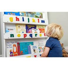 Hvid Boghylder Tidy Books with ABC Age 0- 10 Display Shelf