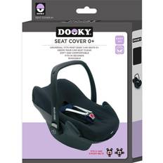 Kindersitzabdeckung Dooky Original Seat Cover Schonbezug Uni Black für Babyschale Universalgröße geeignet für 3 und 5 Punkt Gurtsystem Autositz, für Altersgruppe 0 schwarz