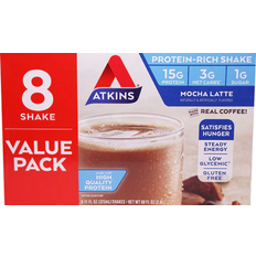 Atkins shake Atkins Mocha Latte Protein-Rich Shake. With Protein.