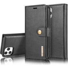 Iphone 12 magnet wallet DG.MING 2-in-1 Magnet Wallet iPhone 12/12 Pro Black