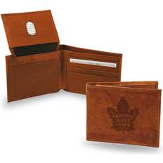 NHL Toronto Maple Leafs Rico Industries Embossed Leather Billfold Wallet, Toronto Brown Leafs