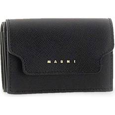 Marni Tegnebøger & Nøgleringe Marni Black Saffiano Leather Trifold Wallet